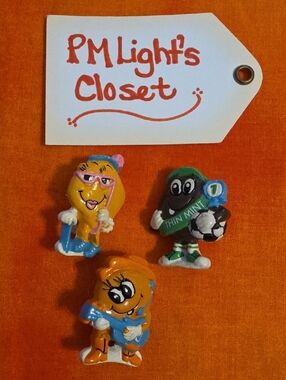 Girl Scout Cookie Mini Character Figures Pins Vintage Thin Mint Trefoil Do-Si-Do
